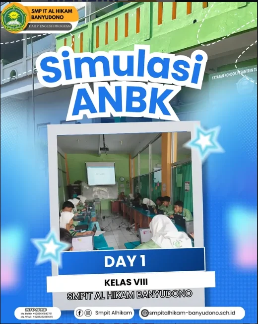 simulasi anbk kelas VIII di SMP IT Al Hikam Banyudono